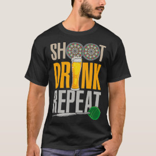 Camiseta Dardos - Bebida de Beer Shoot Repetir - Pub