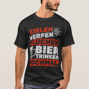 Camiseta Dardos de Cerveza Objetivo Lanzar Beer Beer Beer D