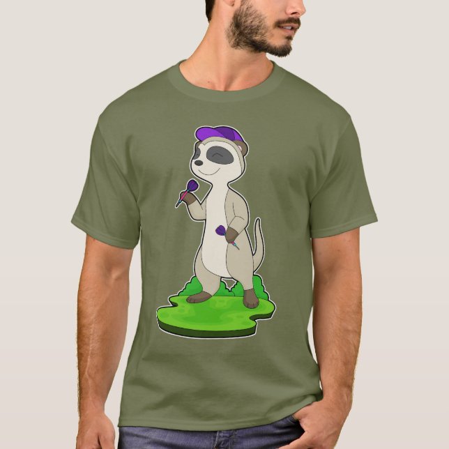 Camiseta Dardos de dardos de suricata (Anverso)
