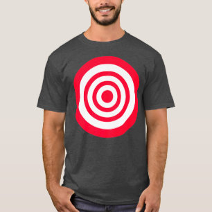 Camiseta Dardos de destino del tablero de dibujo Bullseye D