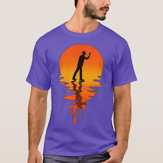 Camiseta Dardos de estilo retro vintage (Anverso)