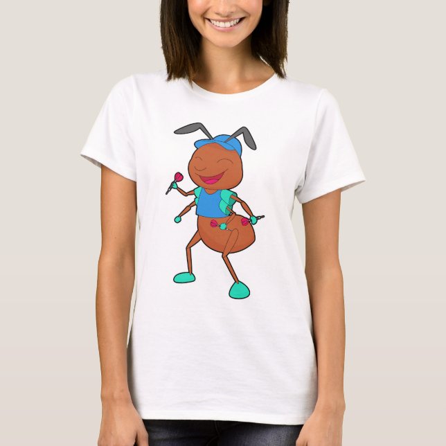 Camiseta Dardos De Hormiga Deportes De Dardos (Anverso)