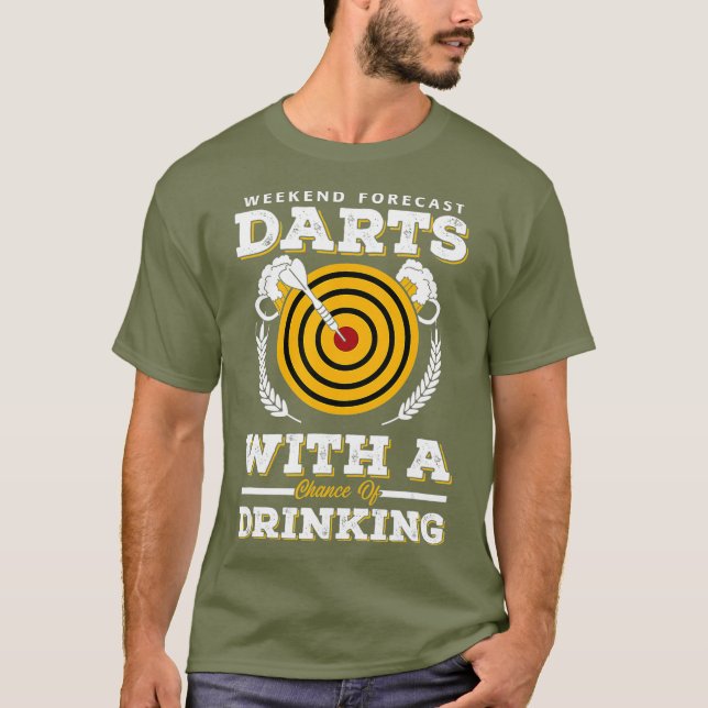 Camiseta Dardos de previsión de fin de semana con la posibi (Anverso)