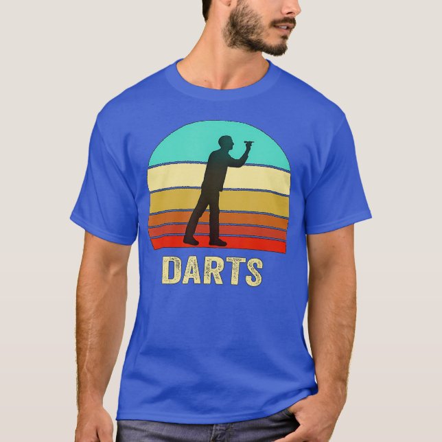 Camiseta Dardos de sol de estilo retro vintage (Anverso)