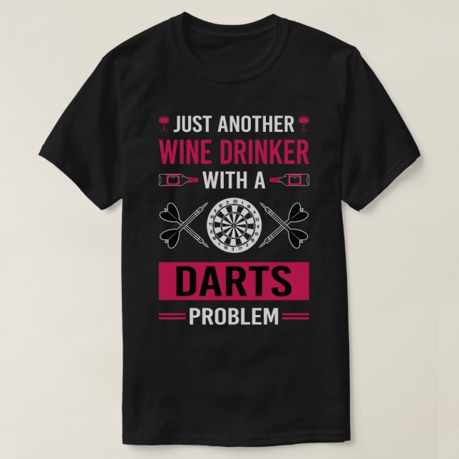Camiseta Dardos de Wine Drinker (Diseño del anverso)