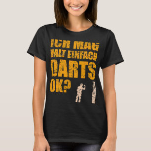 Camiseta Dardos divertidos diciendo Dart Player con tablero