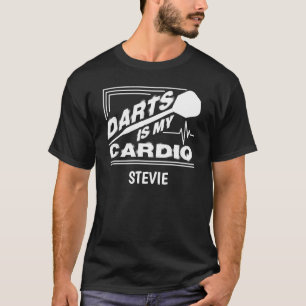 Camiseta Dardos es mi cardio divertido cita de jugador de d