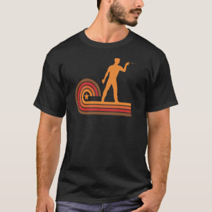 Camiseta Dardos estilo retro Jugador Silhouette Darks