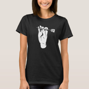 Camiseta Dardos Mano Diagrama de Dardos - Flecha Lanzando