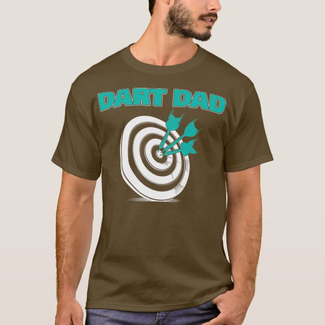 Camiseta dardos papá padre hobby (Anverso)