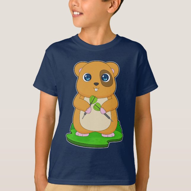 Camiseta Dardos para hámsters (Anverso)