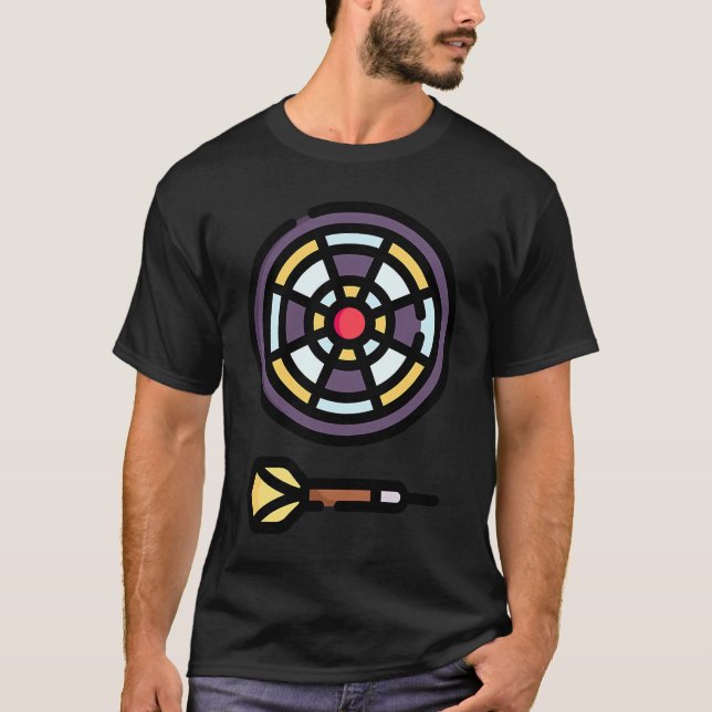 Camiseta dardos para jugadores de dardos Pally 20 dardos Da (Anverso)