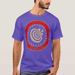 Camiseta Dardos retro - Cartón de color vintage
