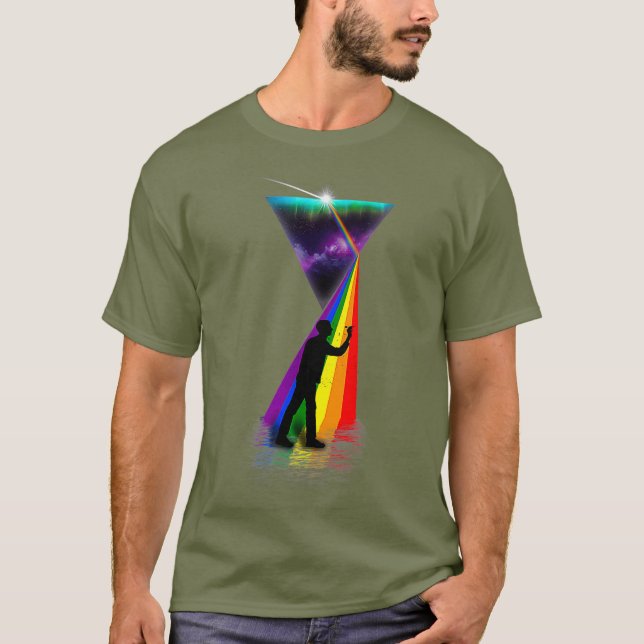 Camiseta Dardos retro prismáticos vintage (Anverso)