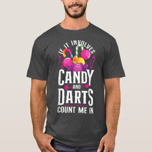 Camiseta Dardos Vintage Si Implica Candy Y Recuento De Dard