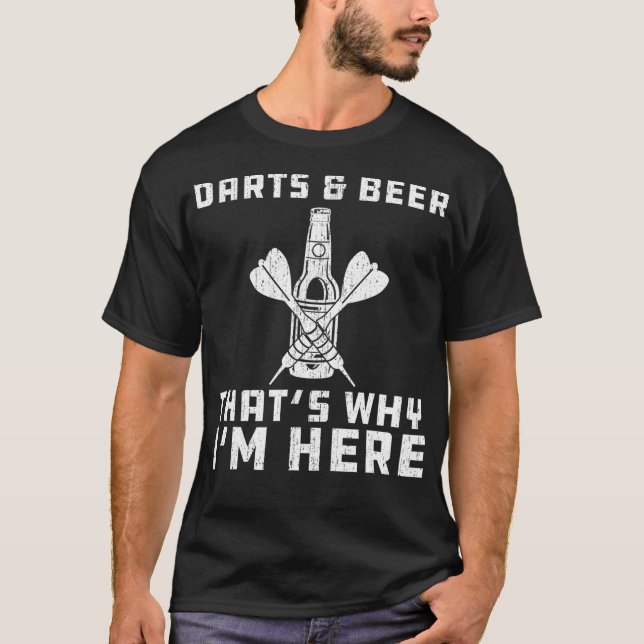 Camiseta Dardos y cerveza (Anverso)