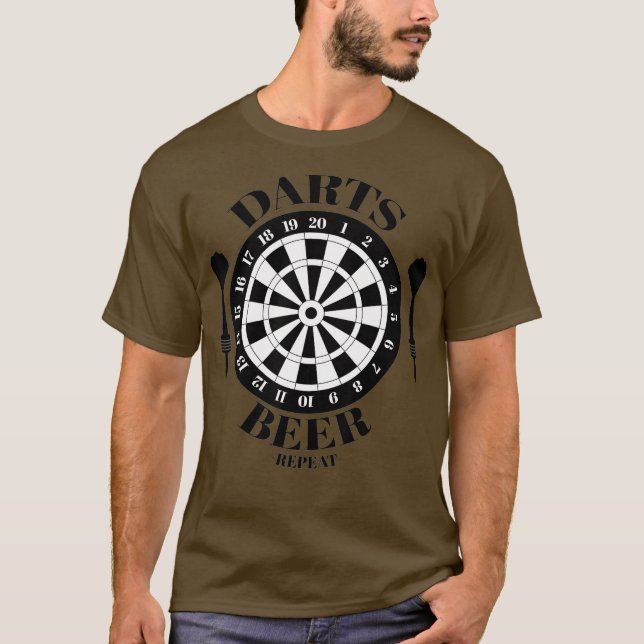 Camiseta Dardos y cerveza (Anverso)