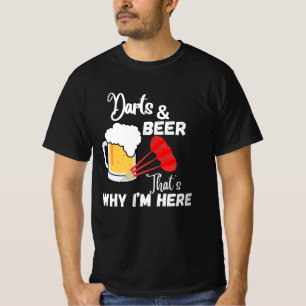 Camiseta Dardos y cerveza por eso estoy aquí