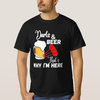 Camiseta Dardos y cerveza por eso estoy aquí