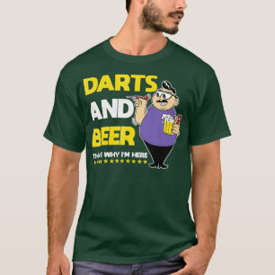 Camiseta Dardos y Cerveza por eso estoy aquí borracho graci