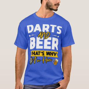 Camiseta Dardos y Cerveza por eso estoy aquí borracho graci