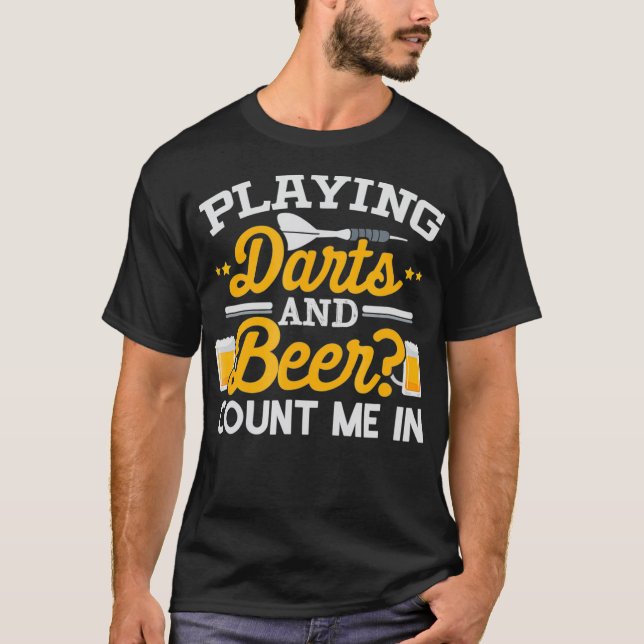 Camiseta Dardos Y Cervezas Me Cuentan (Anverso)