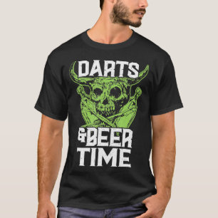 Camiseta Dardos Y Tiempo De Cerveza Lover Dartboard Guay Fu
