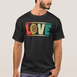 Camiseta Dards Love Dart Misiles Bullseye Player Fan Valen