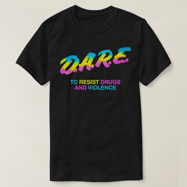 Camiseta DARE 90s drugs  (Diseño del anverso)