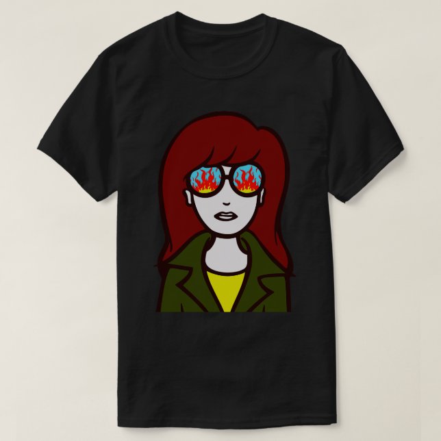 Camiseta Daria en llamas (Diseño del anverso)