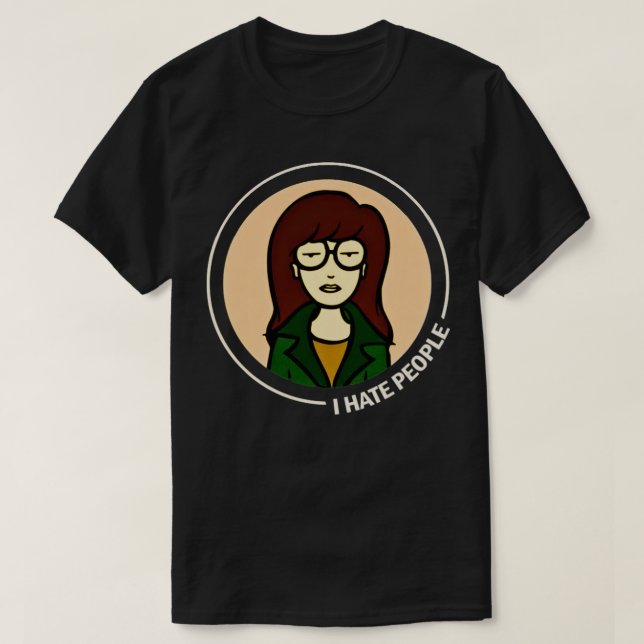 Camiseta Daria, odio a la gente (Diseño del anverso)