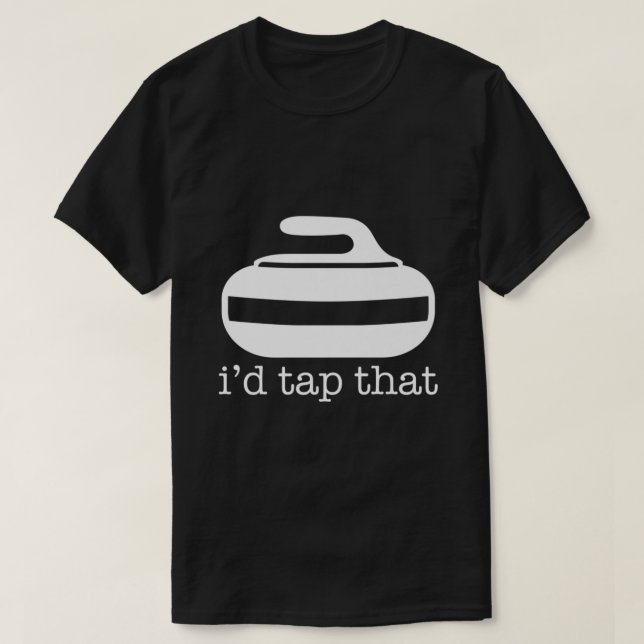 Camiseta Daría Un Golpe A Esa Graciosa Curling Sport Premiu (Diseño del anverso)
