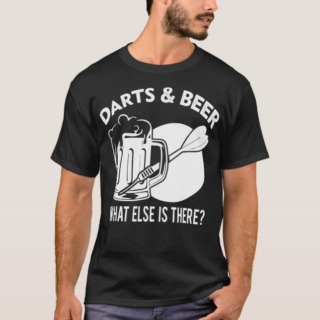 Camiseta Darinking Funny Hobbies Cita Dart Player (Anverso)