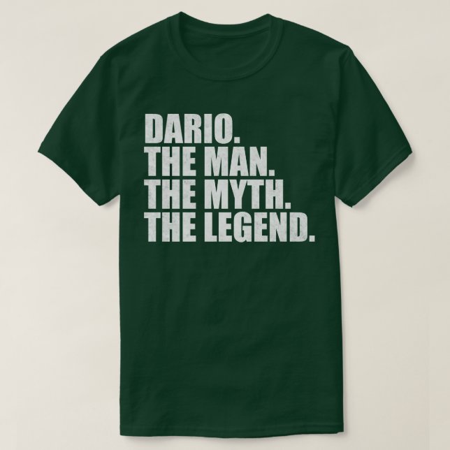 Camiseta DarioDario Nombre Dario (Diseño del anverso)