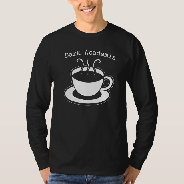 Camiseta Dark Academia Café de texto estético Café Lover Ca (Anverso)