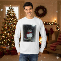 Dark Academia Christmas Owl Merry T-Shirt