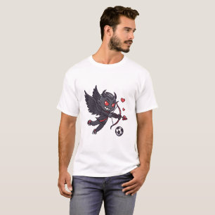 Camiseta Dark Cupid Soccer Player - Anti-Valentine's Day