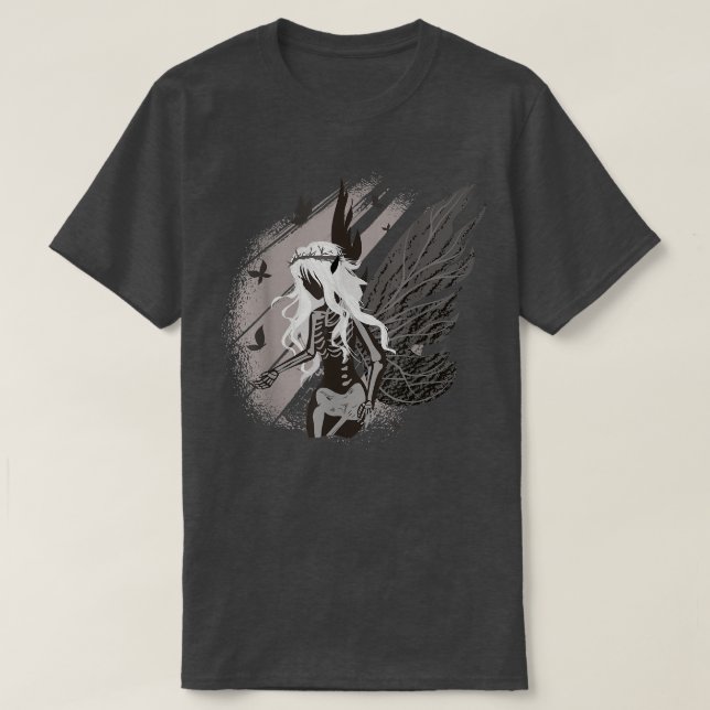Camiseta Dark Fairy Skeleton Fairycore Faecore Fairywave Go (Diseño del anverso)