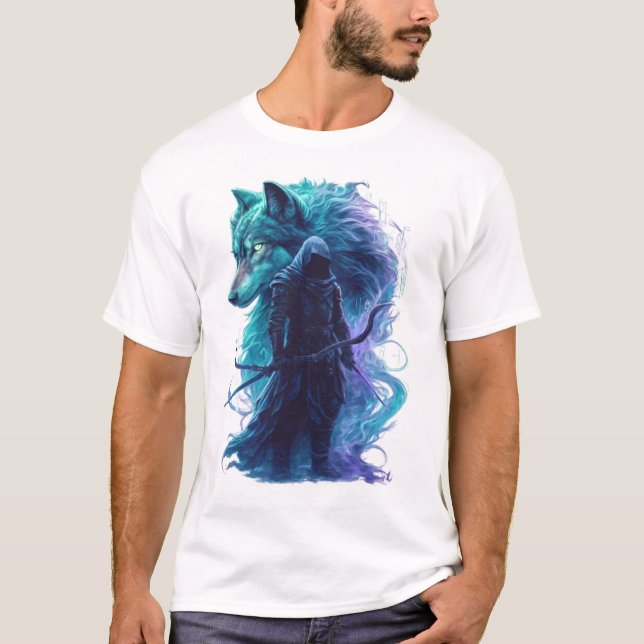 Camiseta Dark Fantasy Archer - Hooded Sniper Elite T-Shirt (Anverso)