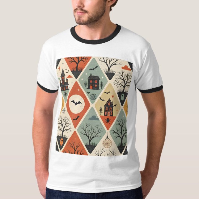 Camiseta Dark ghost pattern (Anverso)