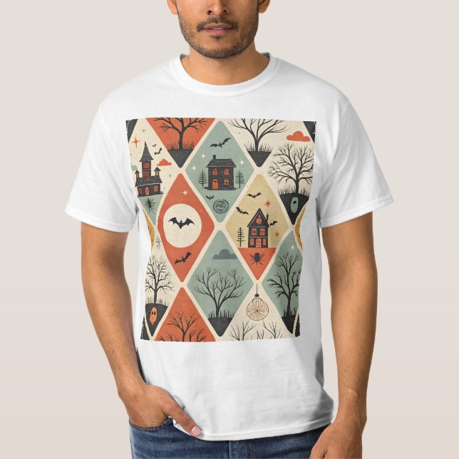 Camiseta Dark ghost pattern (Anverso)