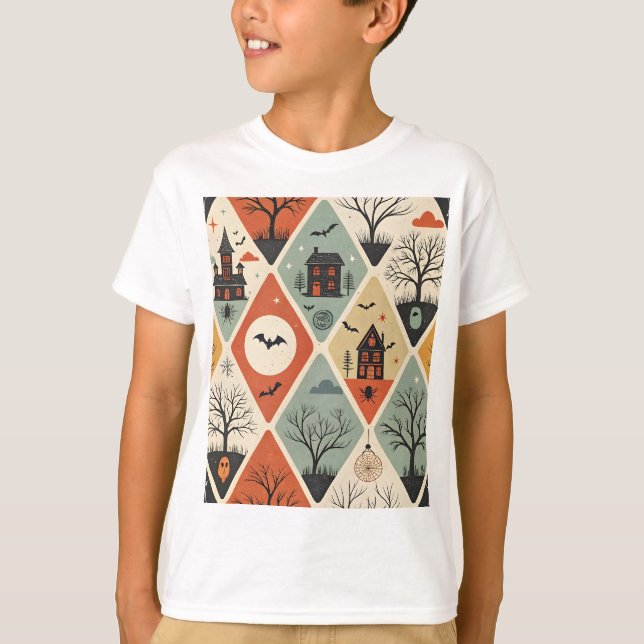 Camiseta Dark ghost pattern (Anverso)