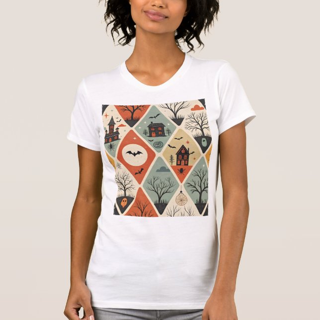 Camiseta Dark ghost pattern (Anverso)