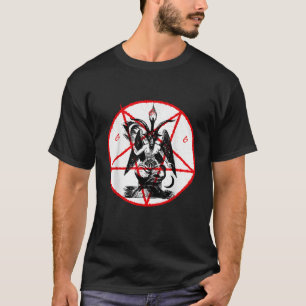 Camiseta Dark Goat Baphomet Satanic Lucifer Beelzebub