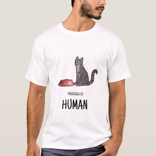 Camiseta Dark Gray Tabby Cat Shirt (Anverso)