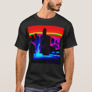 Camiseta Dark Neon City 502 Retro