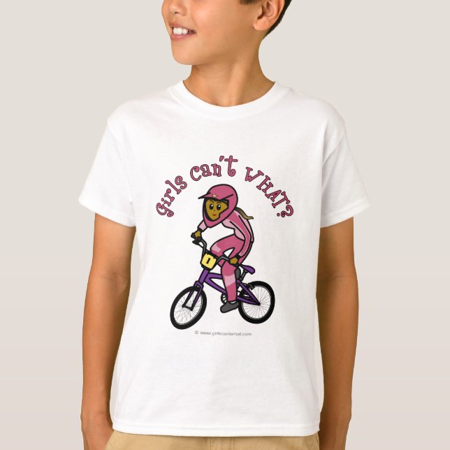 Camiseta Dark Pink Girls BMX (Anverso)