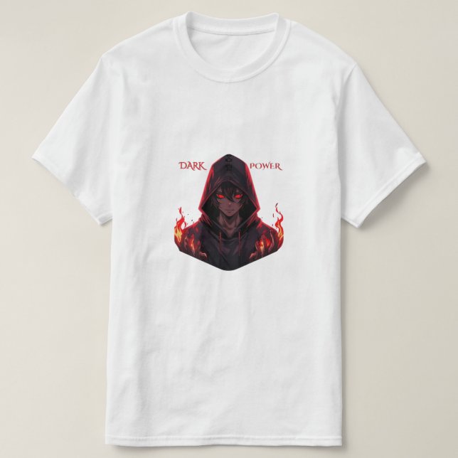 Camiseta Dark power - Anime Force  (Diseño del anverso)