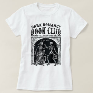Camiseta Dark Romance Book Club Literatura de moda