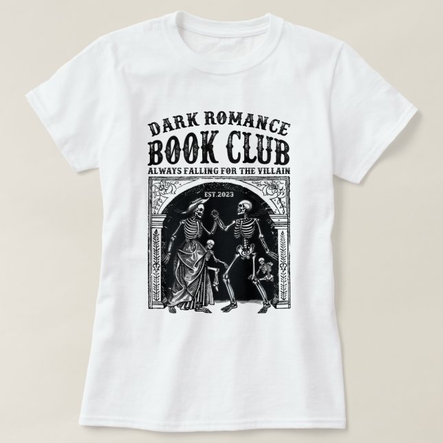 Camiseta Dark Romance Book Club Literatura de moda (Diseño del anverso)